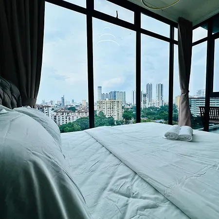 New Georgetown Instagramable 2Br Homestay For 10Pax 无敌美景两房民宿 Beacon Executive Suite Exterior photo